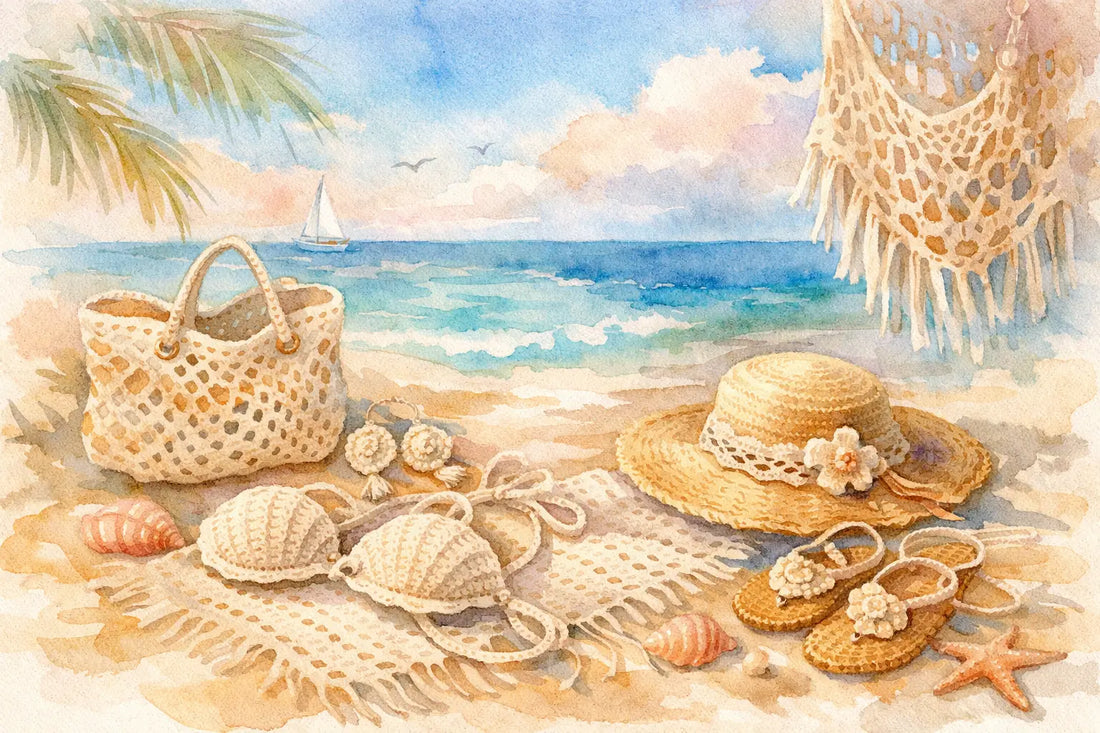 Idee accessori crochet da spiaggia da creare