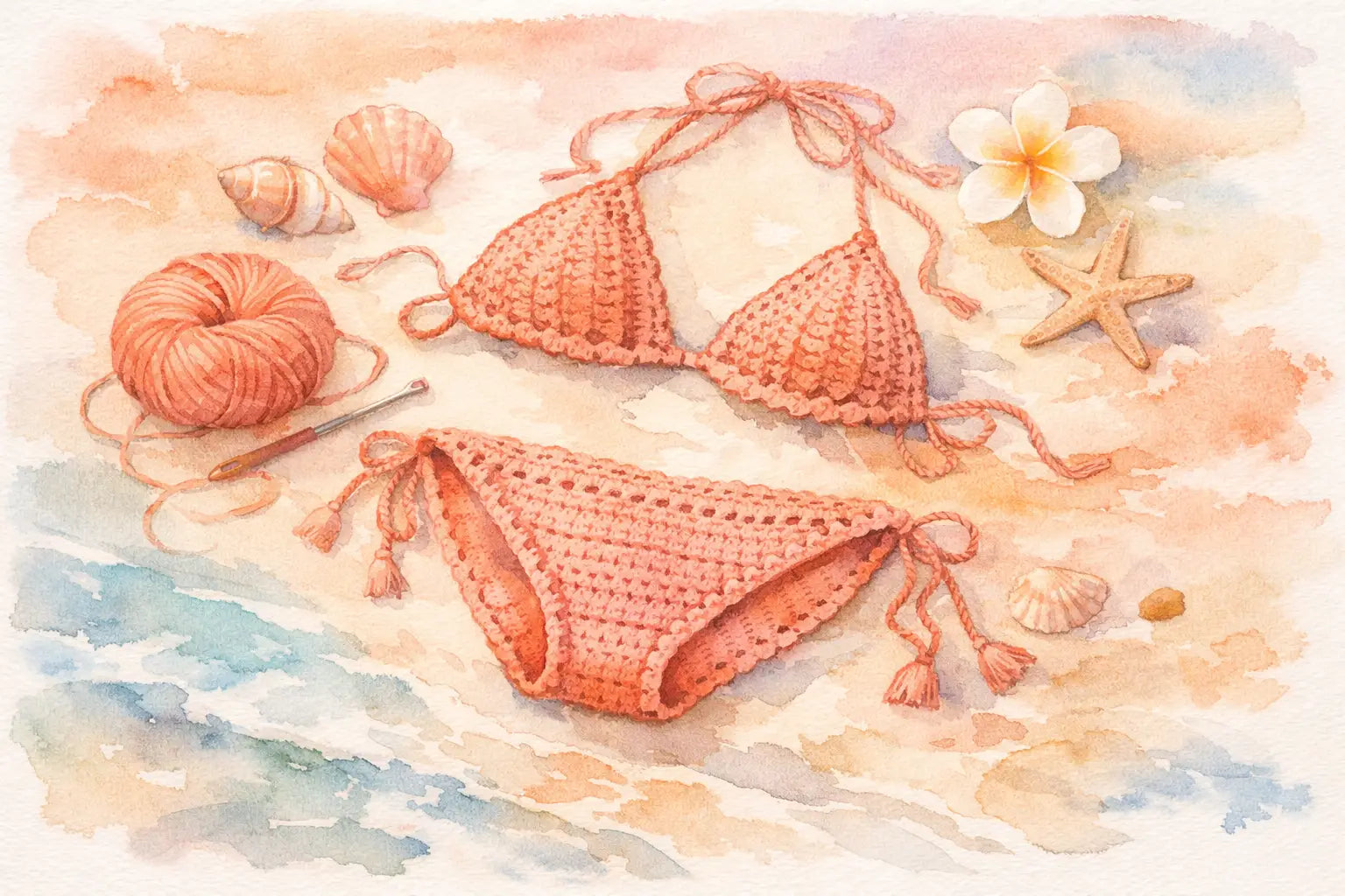 Come fare un bikini uncinetto che veste bene