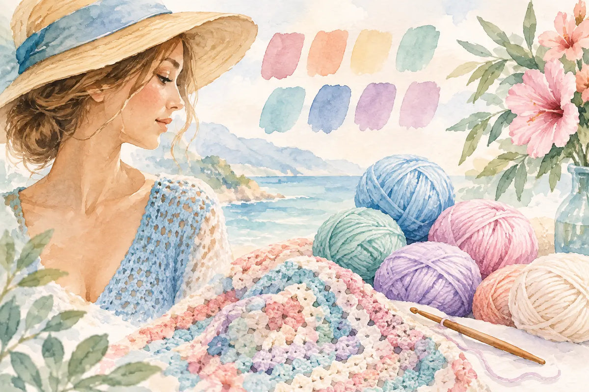 Palette colori armocromia estate per il crochet