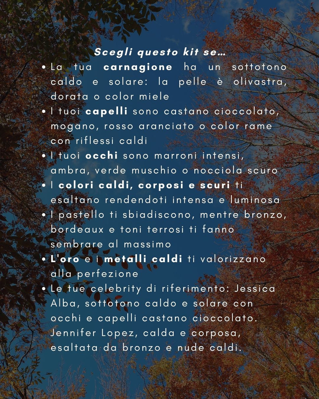 Kit Bikini | Armocromia | Autunno