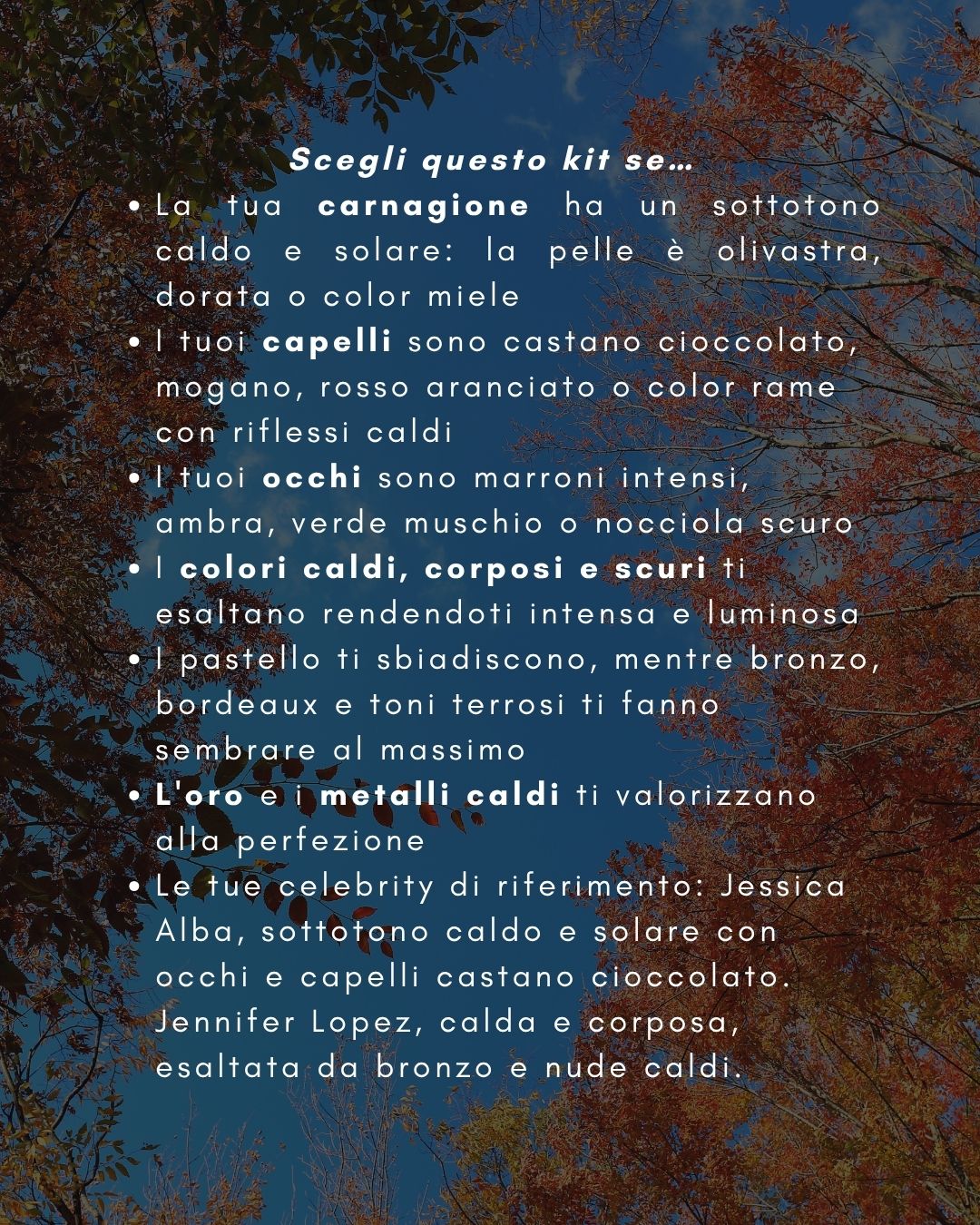 Kit Bikini | Armocromia | Autunno