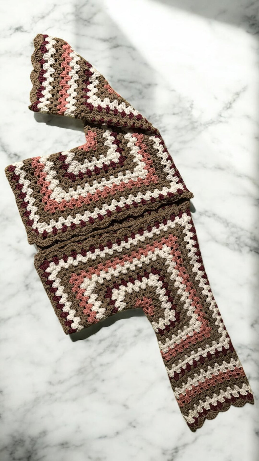 Tutorial cardigan granny con frange