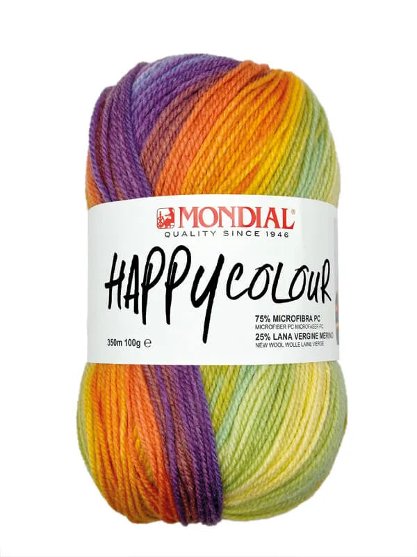 Happy Colour | Mondial | 75% Micro PC 25% lana vergine merino | 100g x 350m