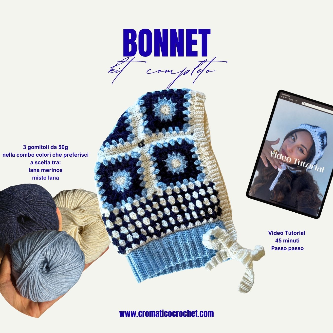 Kit Bonnet Balaclava: Materiale + Video Tutorial