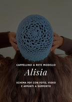 Pattern Cappellino a rete | Modello ALISIA | Mesh hat schema