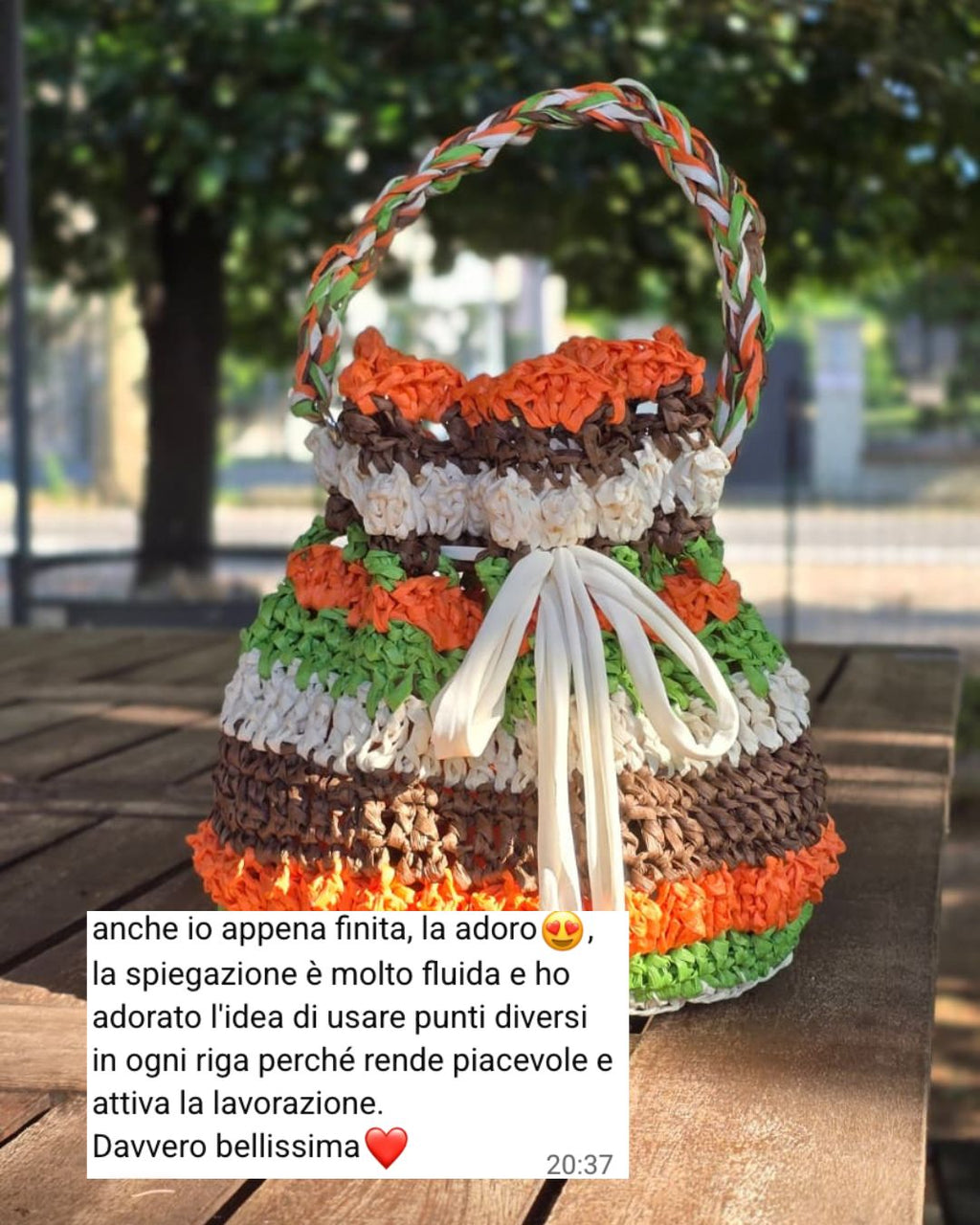 Kit Secchiello in rafia Soleil: Materiale + PDF digitale