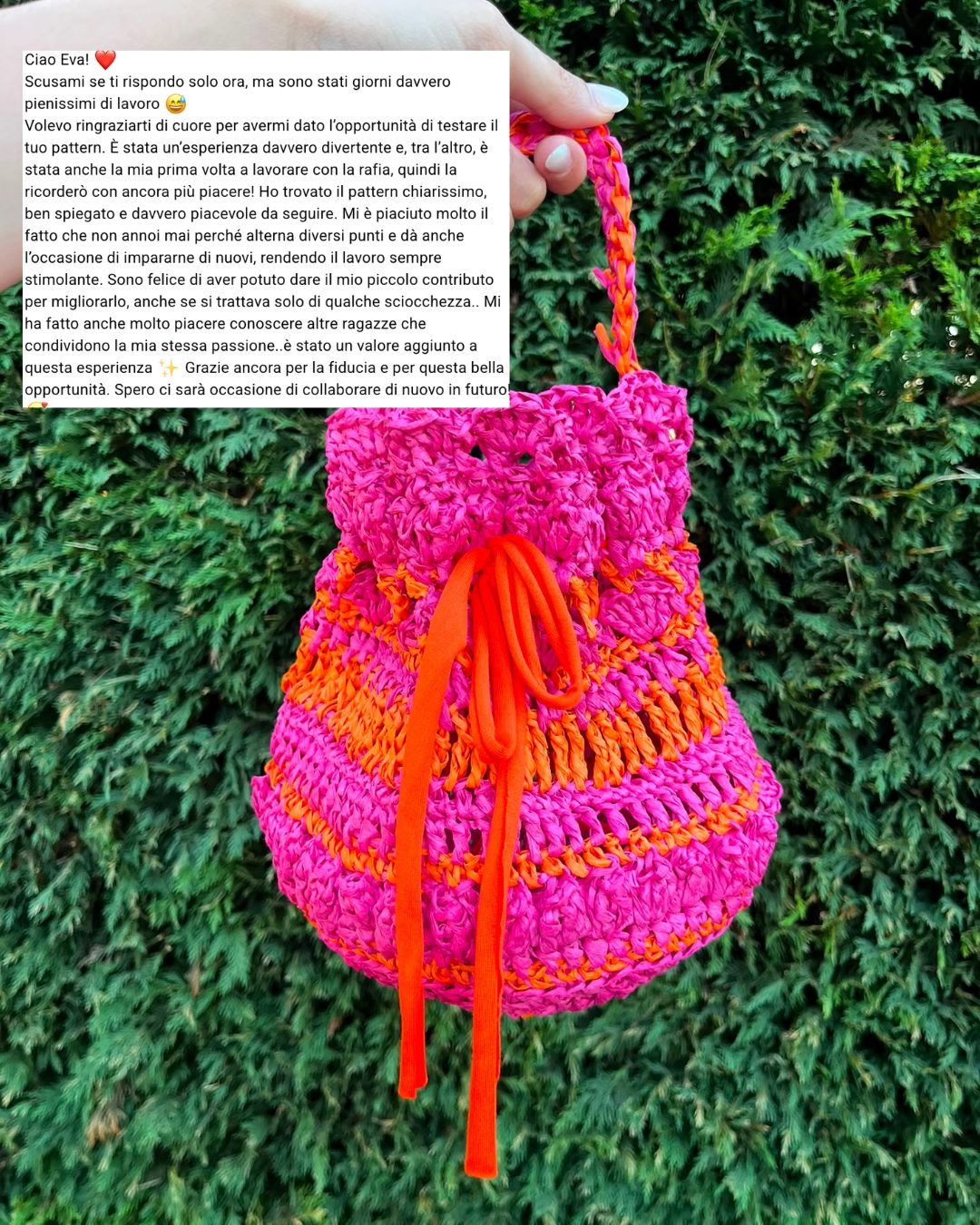 Kit Secchiello in rafia Soleil: Materiale + PDF digitale