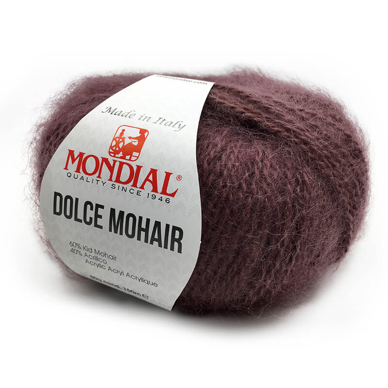 Dolce mohair - Mondial - 60% Kid Mohair 40% Microfibra PC - 50g x 150m