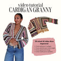 Tutorial cardigan granny con frange