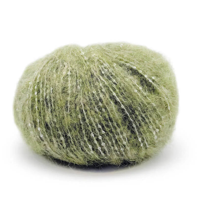 Gran Galà | Mondial | Filato con paillettes | 50% alpaca baby 25% microfibra PA 25% microfibra PL | 50gx125m