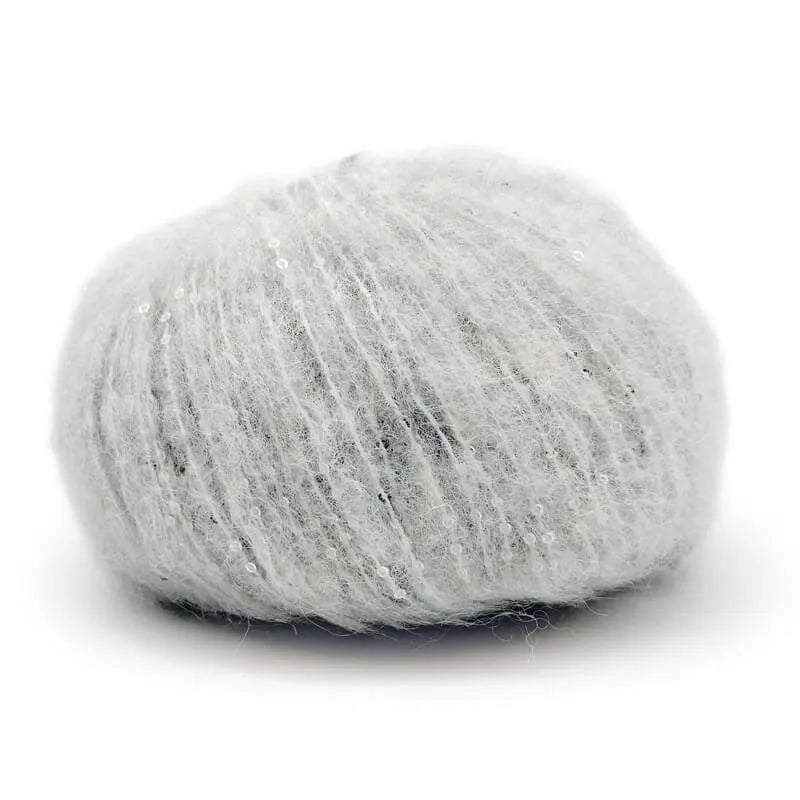 Gran Galà | Mondial | Filato con paillettes | 50% alpaca baby 25% microfibra PA 25% microfibra PL | 50gx125m