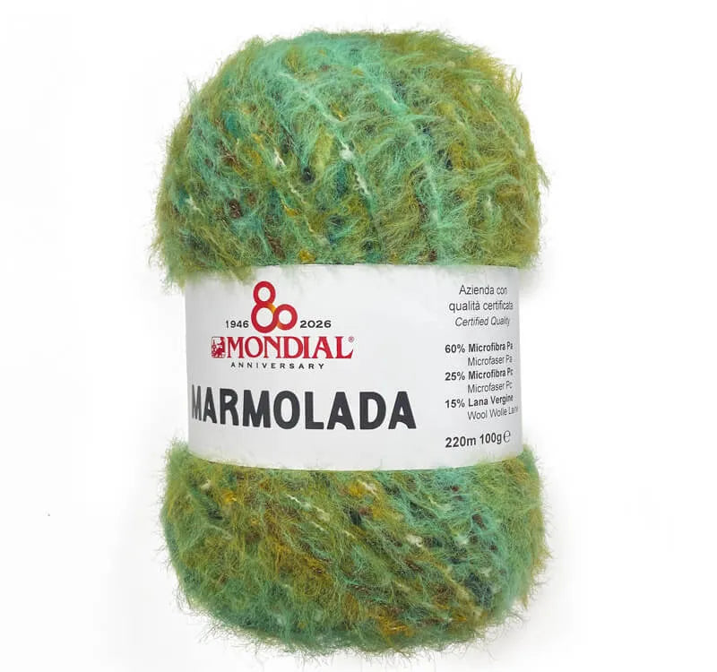 Marmolada | Mondial | 60% Microfibra PL 25% microfibra PC 15% lana | 200gx220m