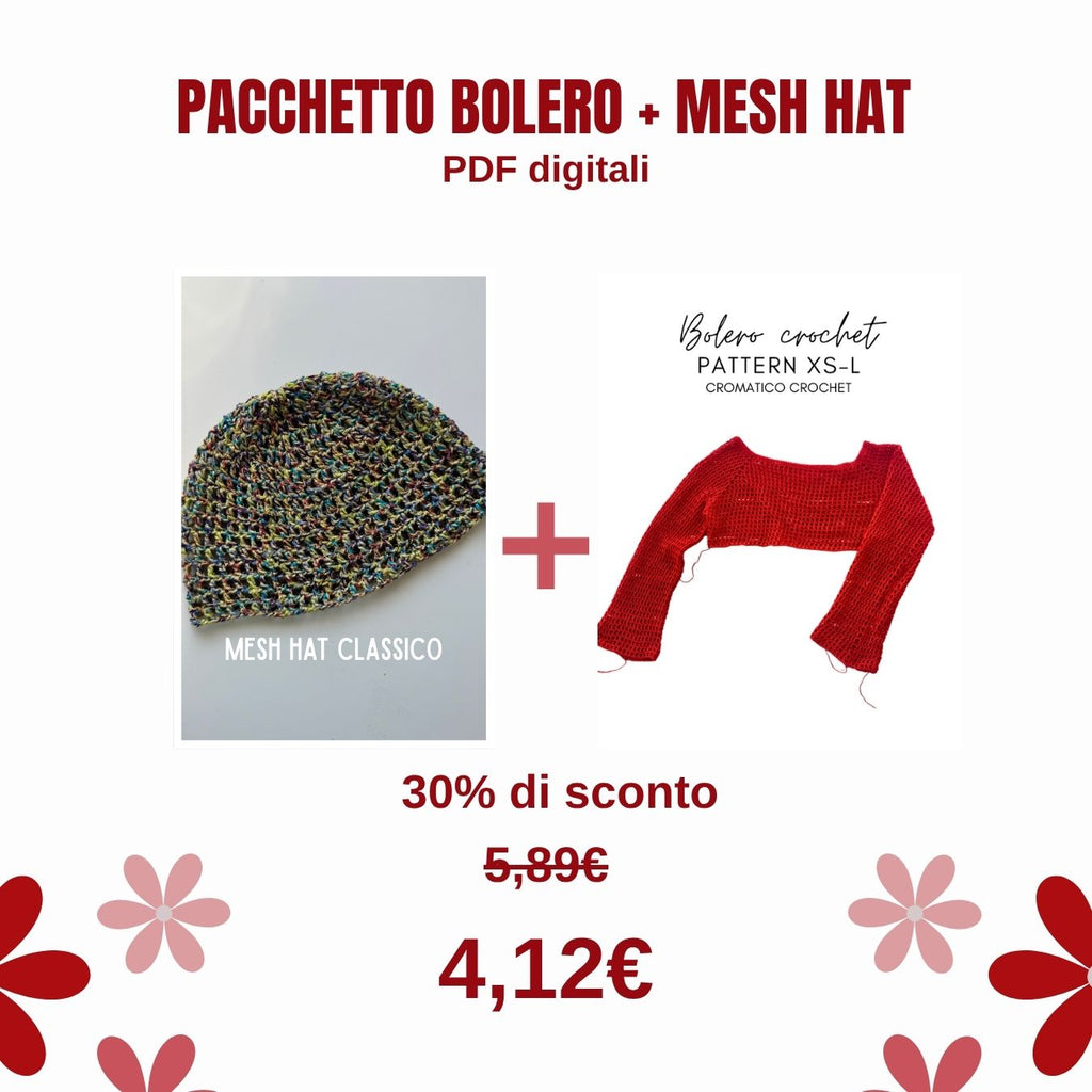 Pacchetto di pattern: Bolero + cappellino a rete