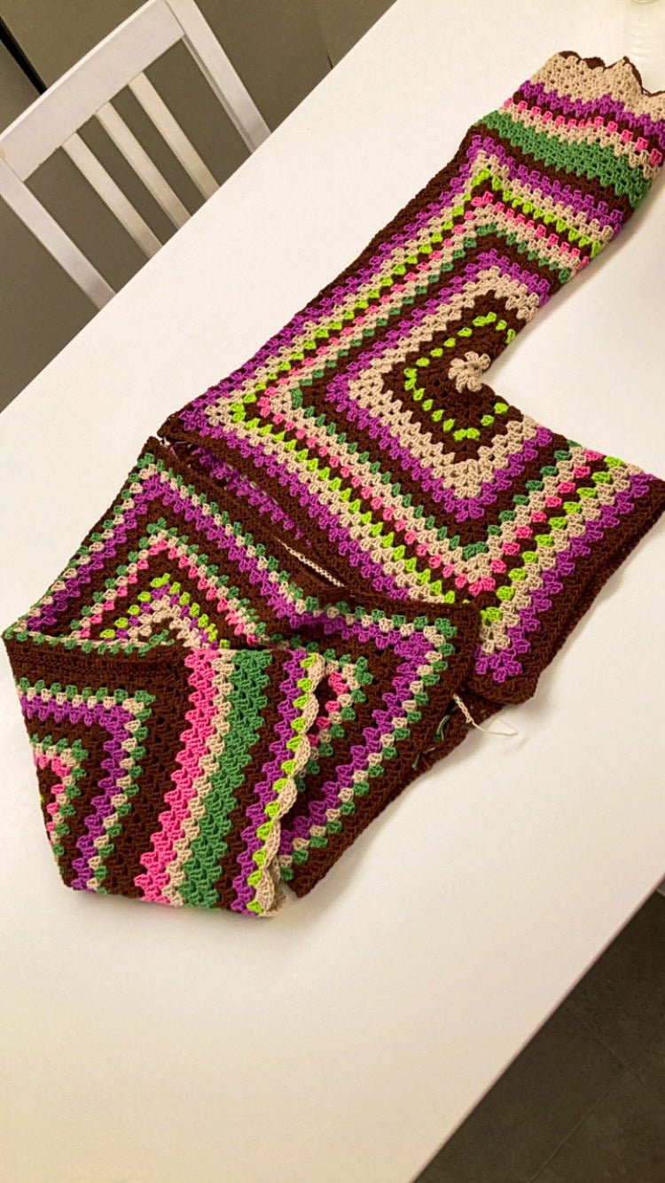 Tutorial cardigan granny con frange