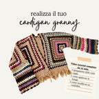 Tutorial cardigan granny con frange