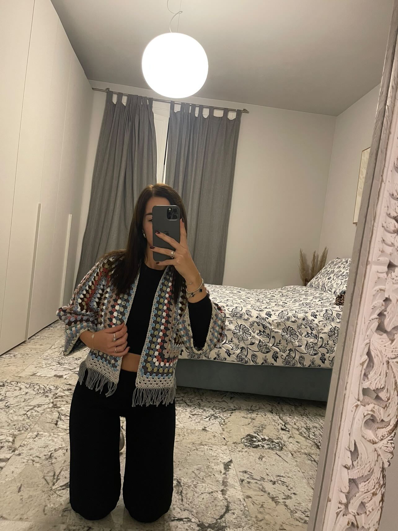 Tutorial cardigan granny con frange