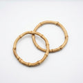 Coppia Manici Rotondi in Bamboo - Diametro 11cm