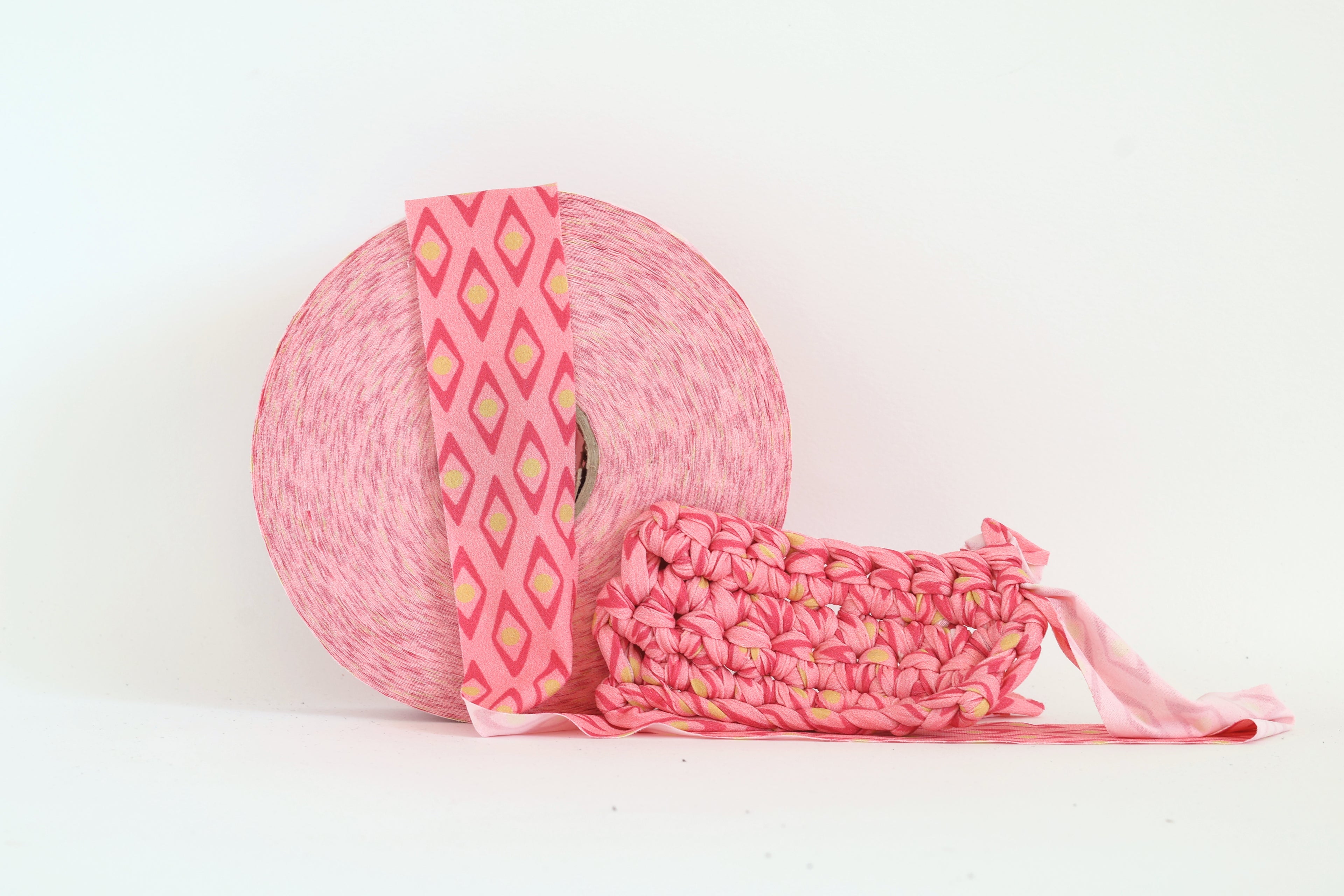 Fettuccia in Pizza Top Quality | Fantasia Rombi rosa e lime 170g