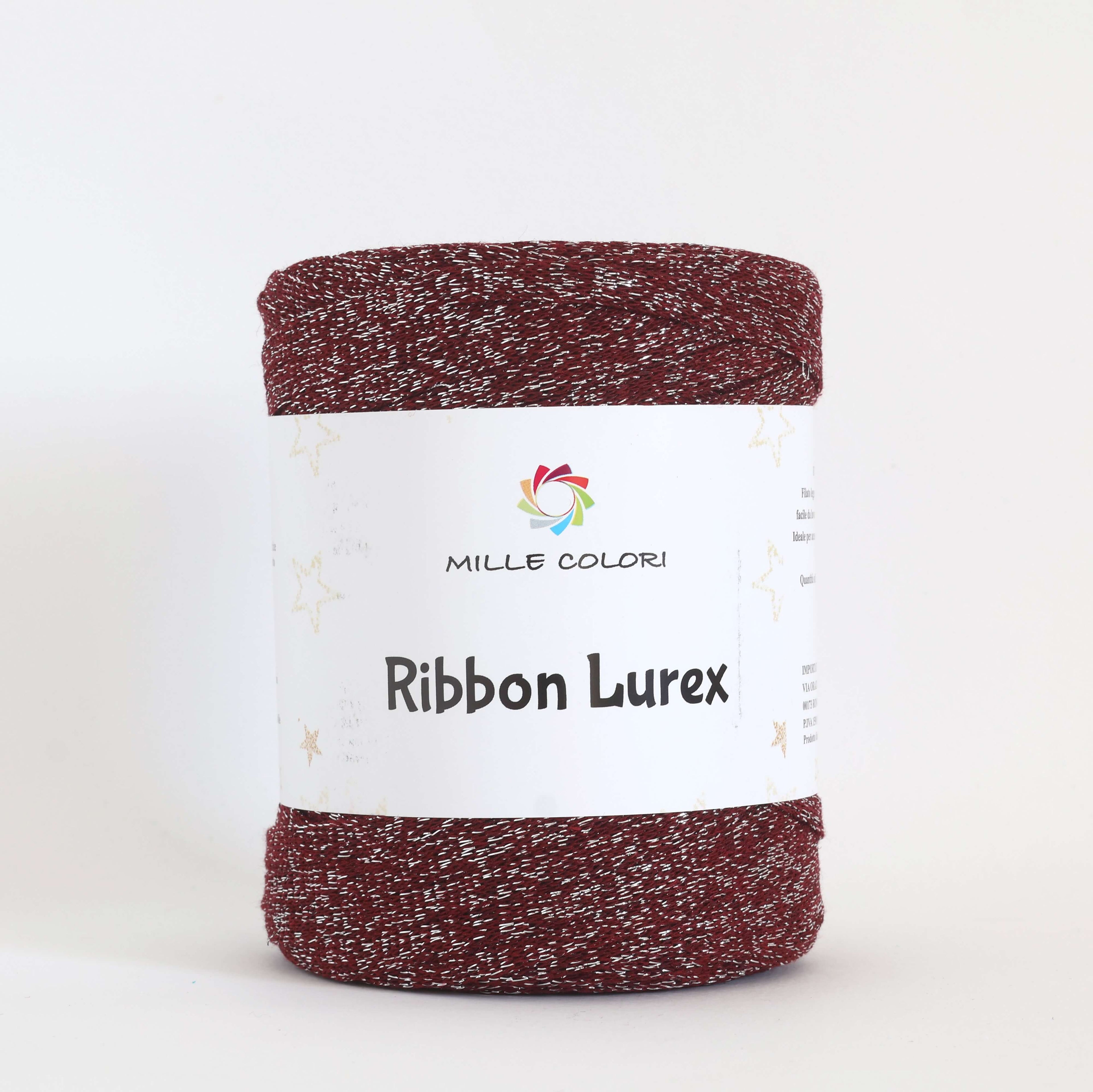 Fettuccia Ribbon Lurex - Bordeaux