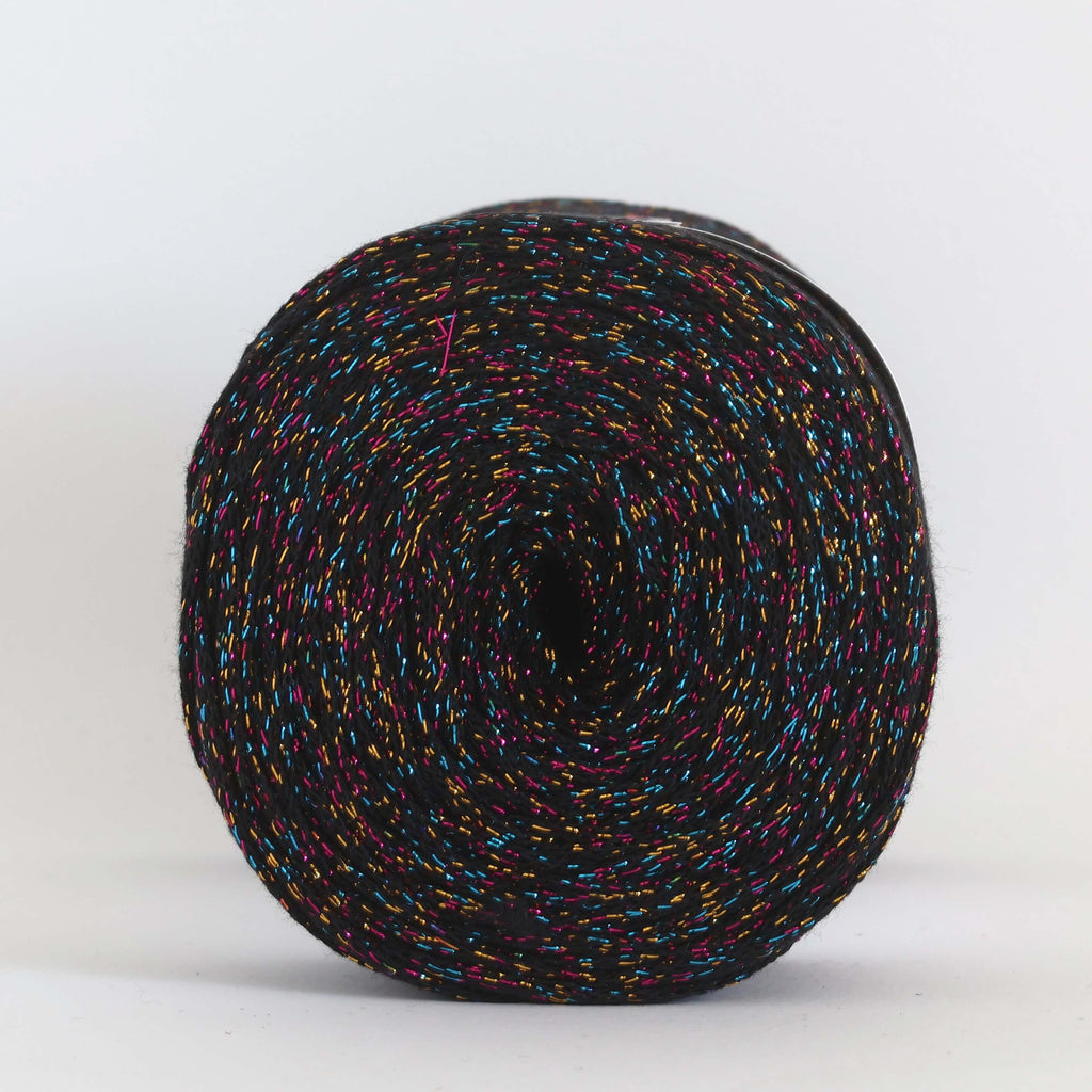 Fettuccia Ribbon Lurex - Nero Multicolor