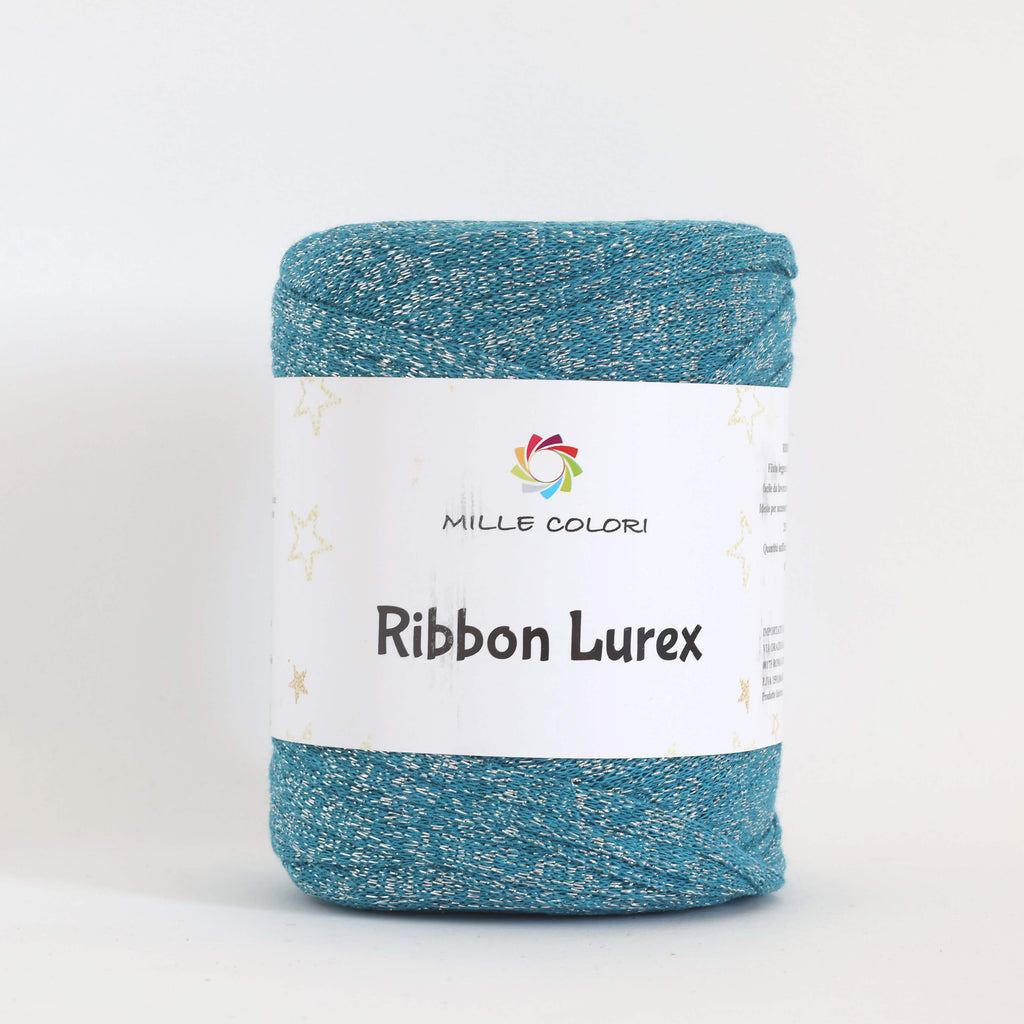 Fettuccia Ribbon Lurex - Turchese