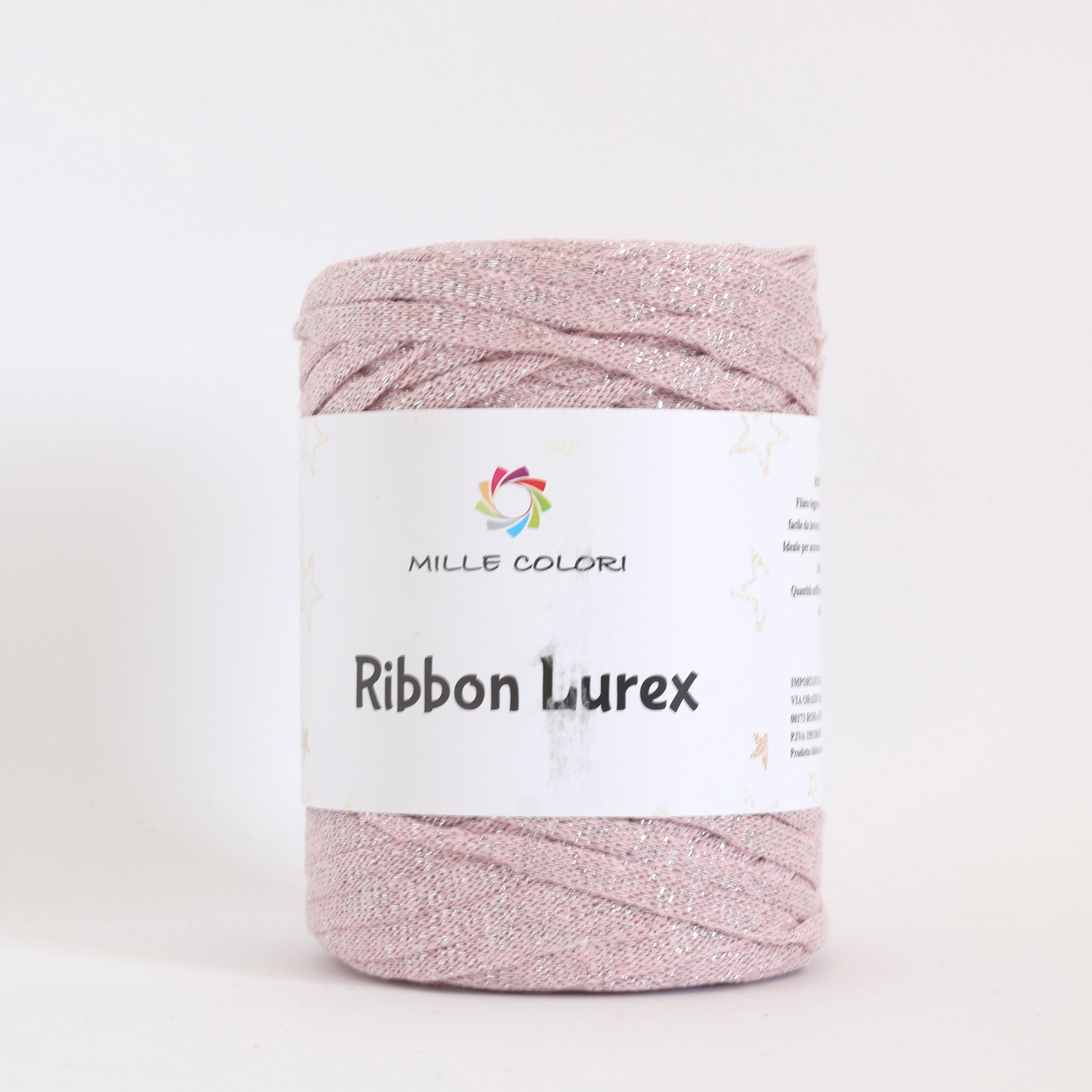 Fettuccia Ribbon Lurex - Rosa