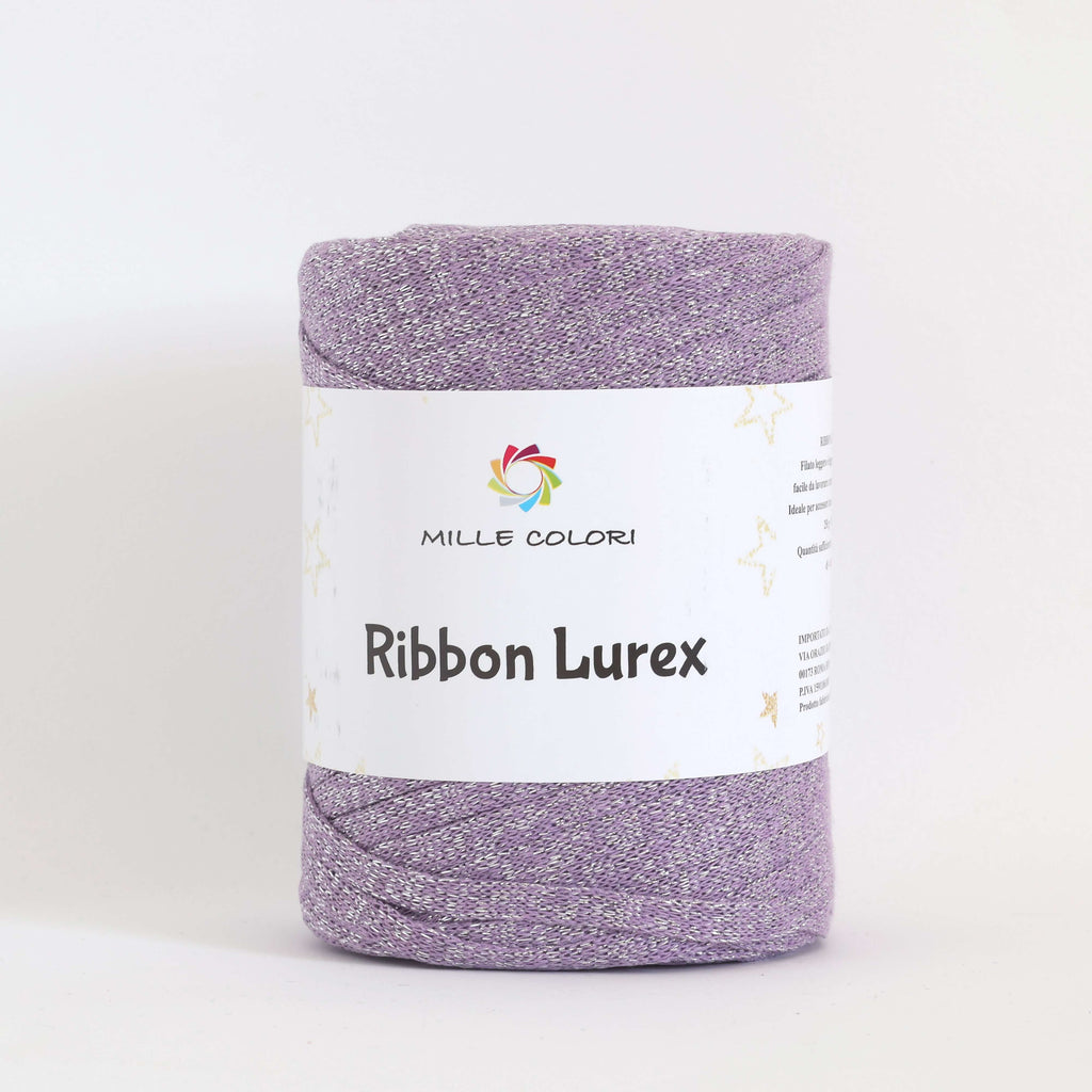 Fettuccia Ribbon Lurex - Lilla