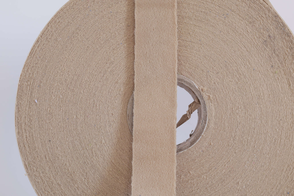 Fettuccia in pizza - Velluto - Teddy Beige