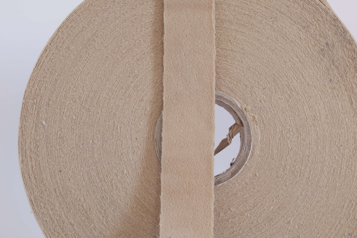 Fettuccia in pizza - Velluto - Teddy Beige
