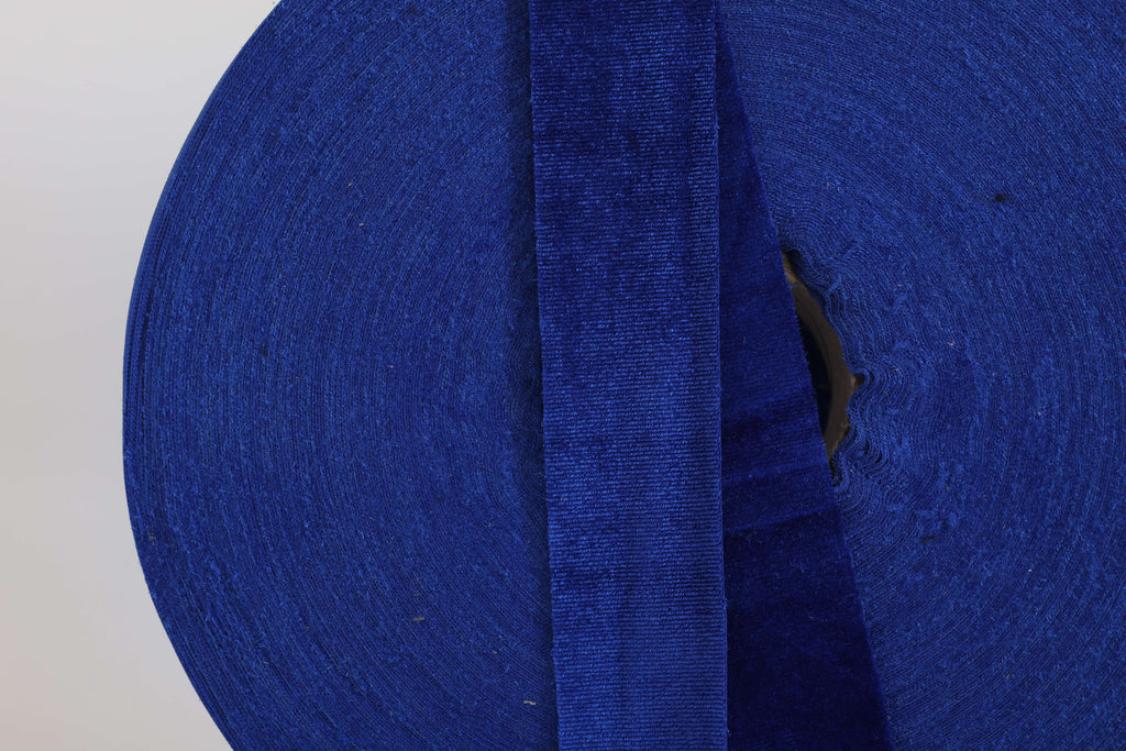 Fettuccia in pizza - Velluto - Blu Royal