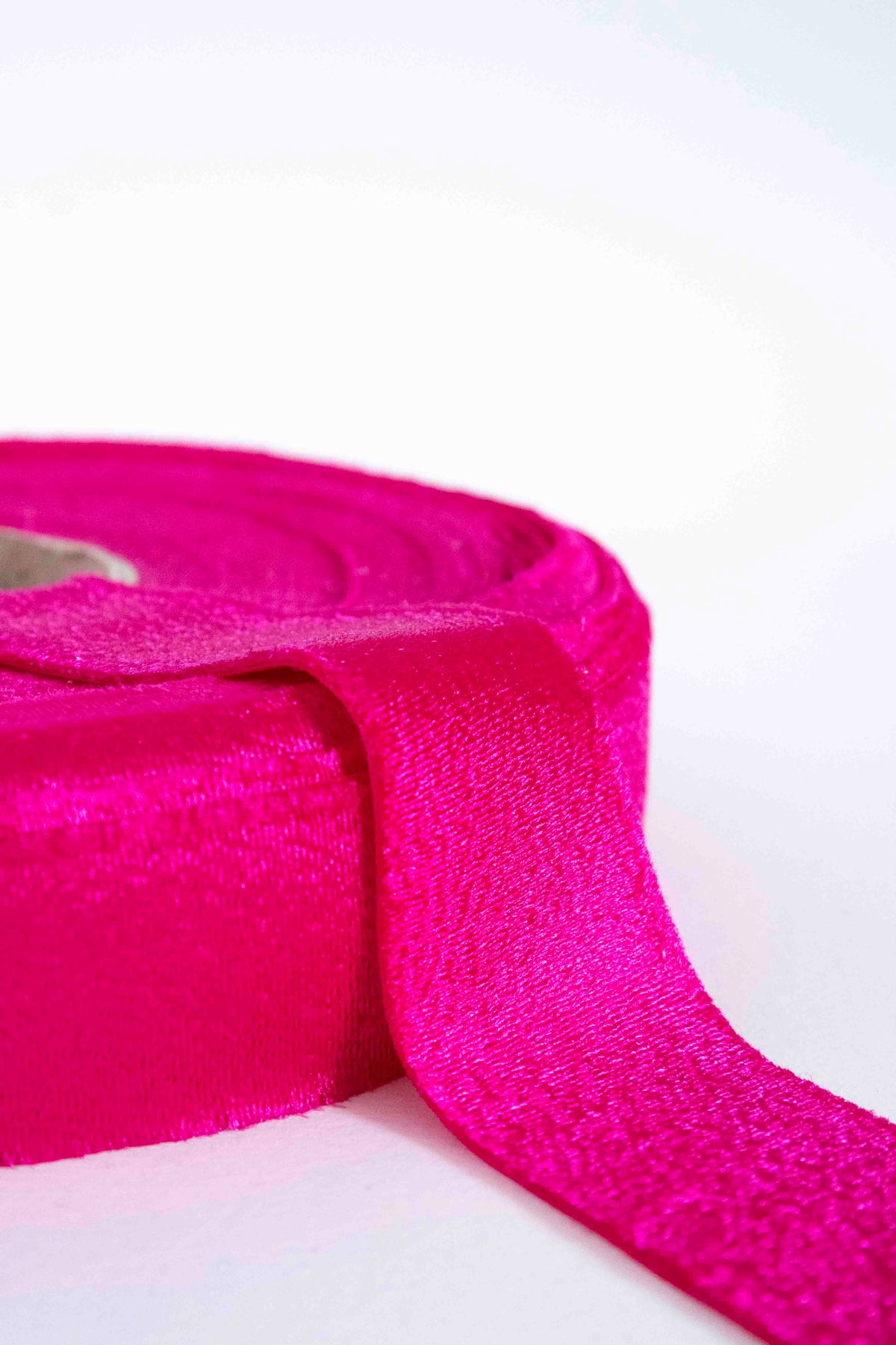 Fettuccia in pizza - Velluto Top Quality - Rosa Lampone