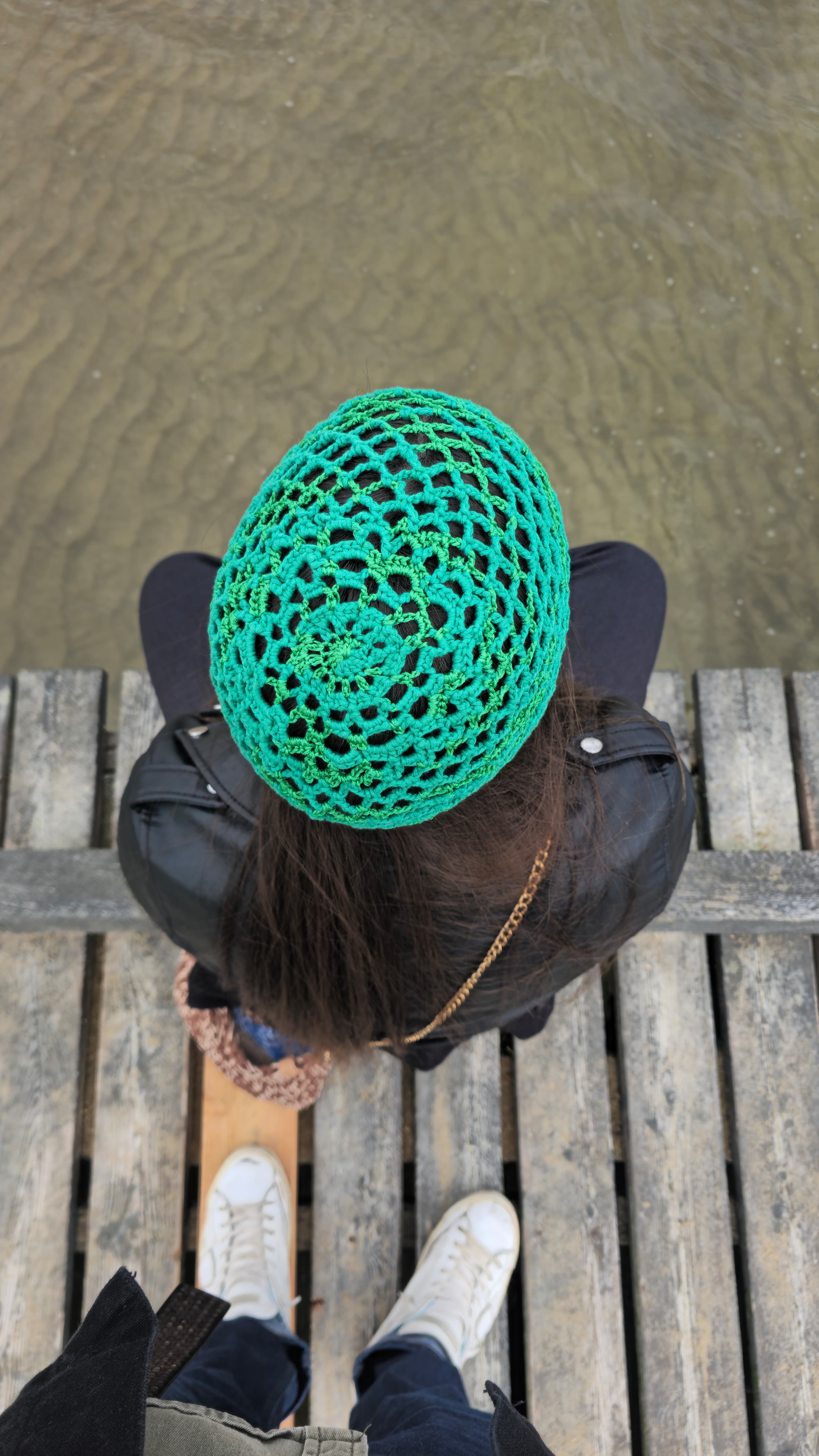 Pattern Cappellino a rete | Modello ALISIA | Mesh hat schema