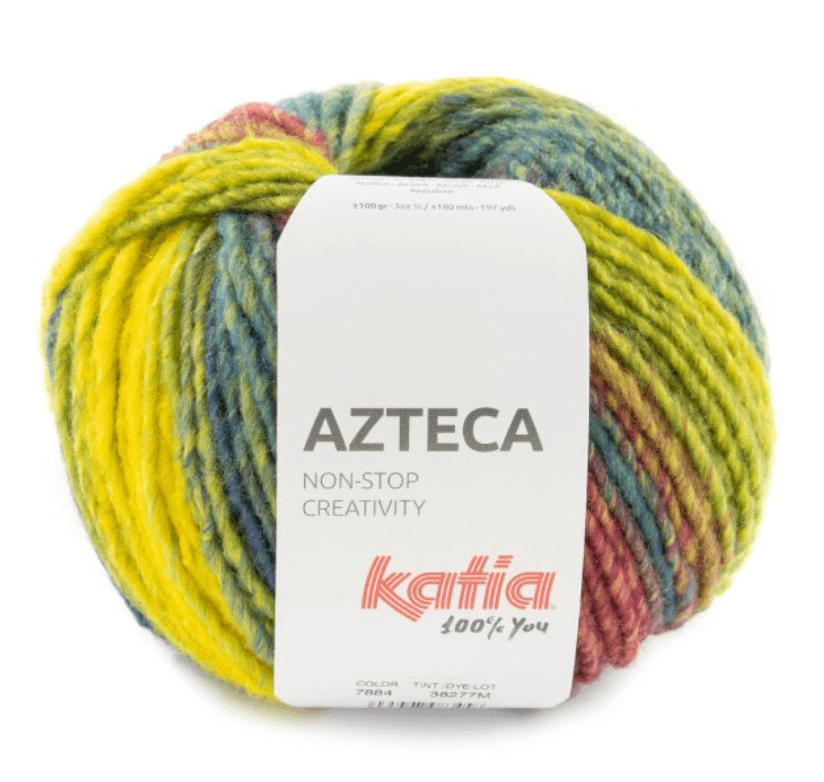 Azteca - katia - 53% Lana Vergine - 47% Acrilico -100g x 180m