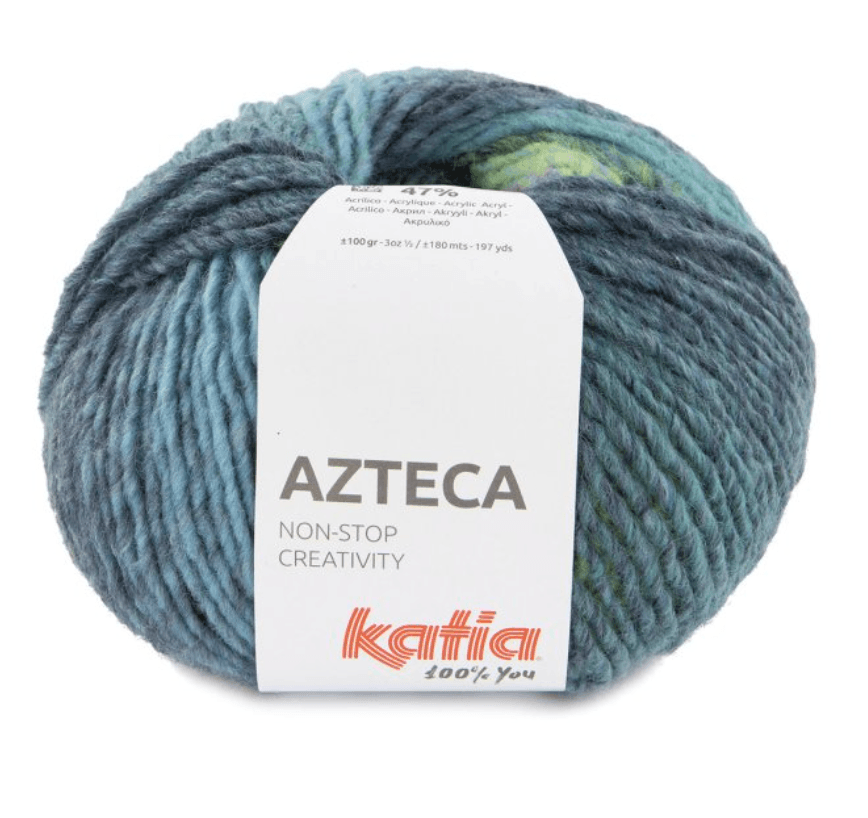 Azteca - katia - 53% Lana Vergine - 47% Acrilico -100g x 180m