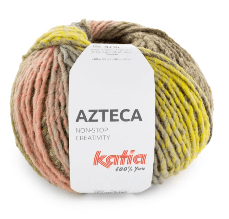 Azteca - katia - 53% Lana Vergine - 47% Acrilico -100g x 180m