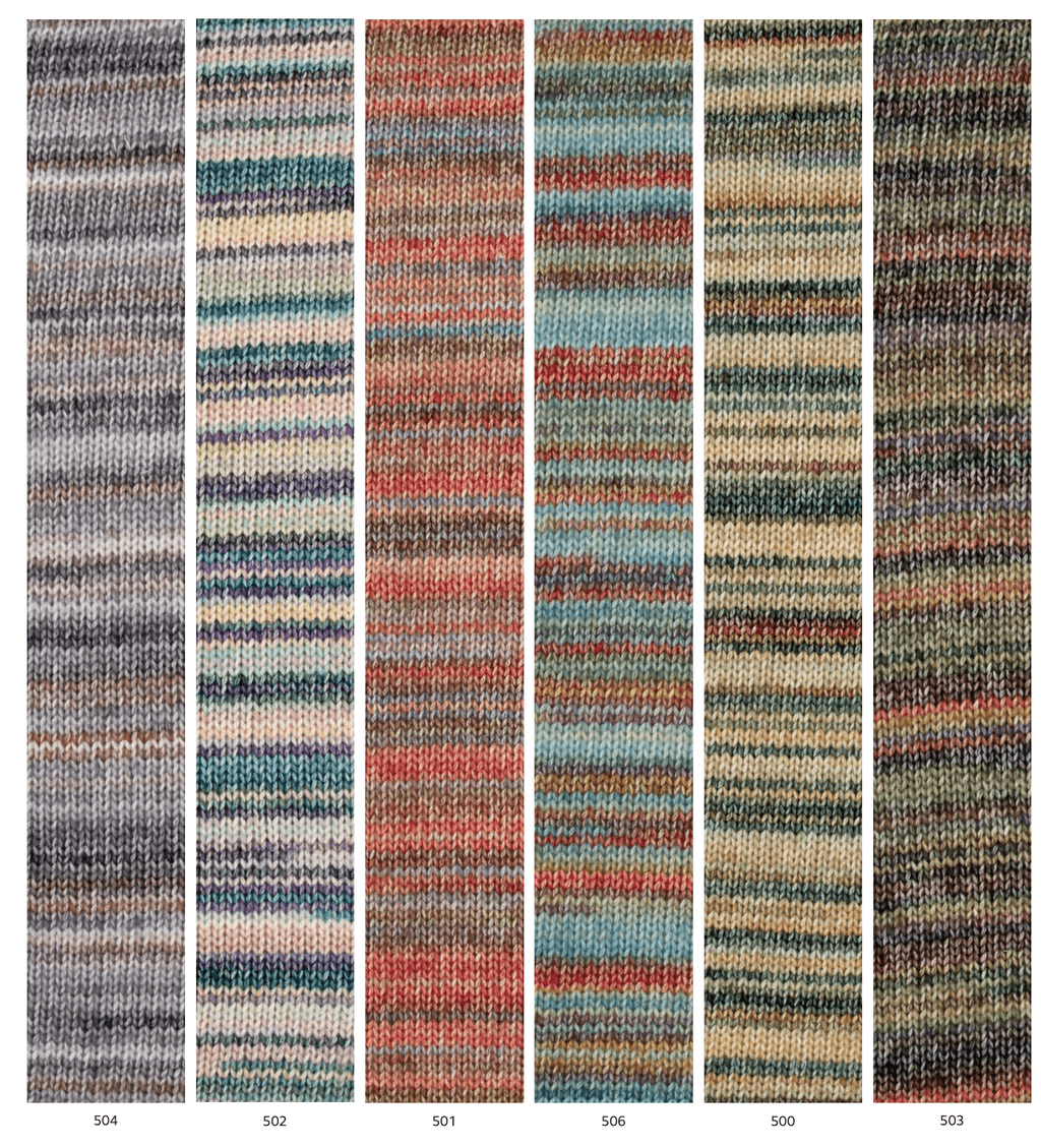 Cotton merino Rainbow - Katia - 70% cotone 30% merino extrafine - 50g x 105m