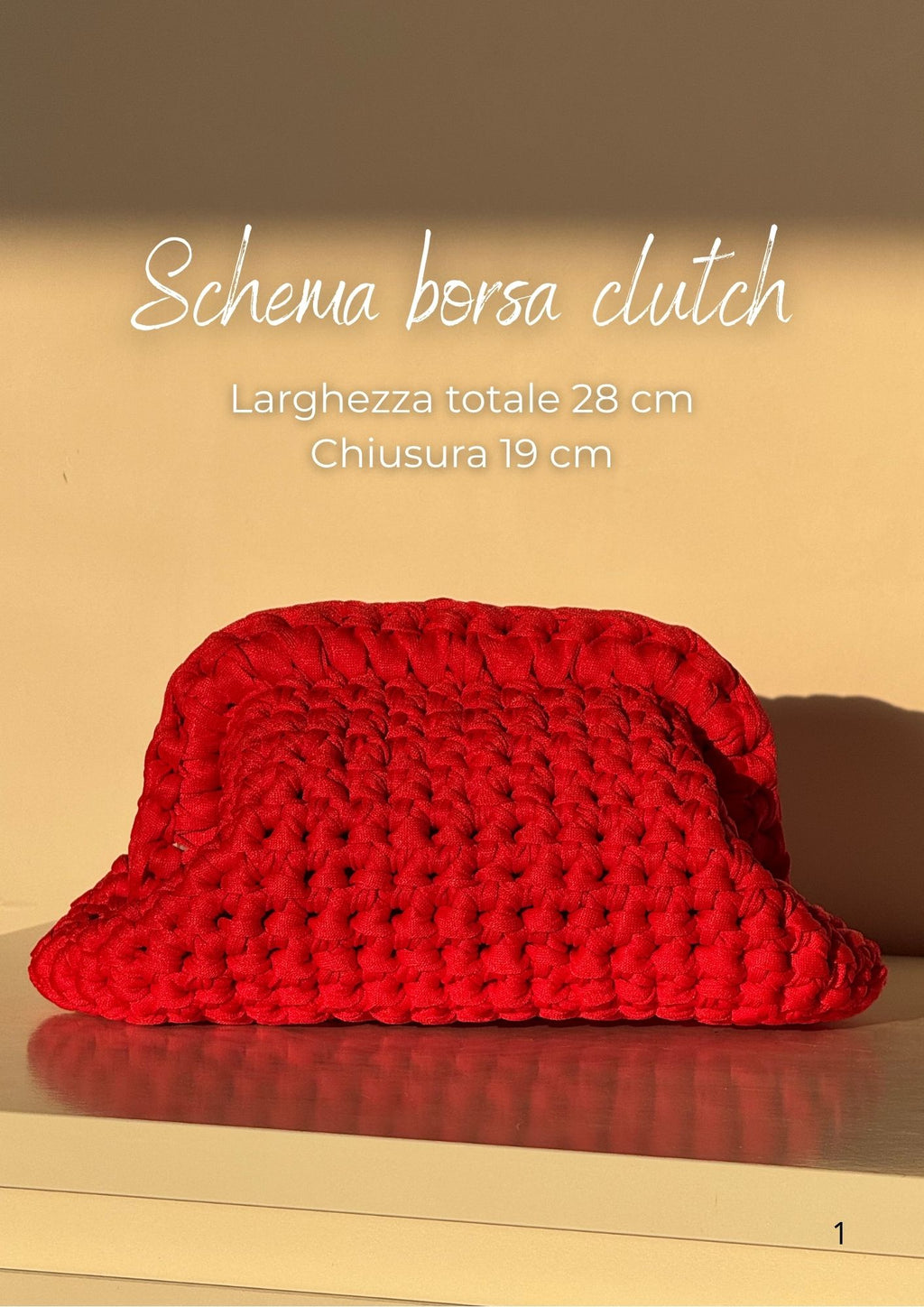 Schema borsa clutch