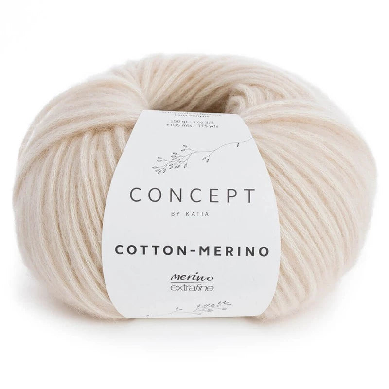 Cotton merino - Katia - 70% cotone 30% merino extrafine - 50g x 105m
