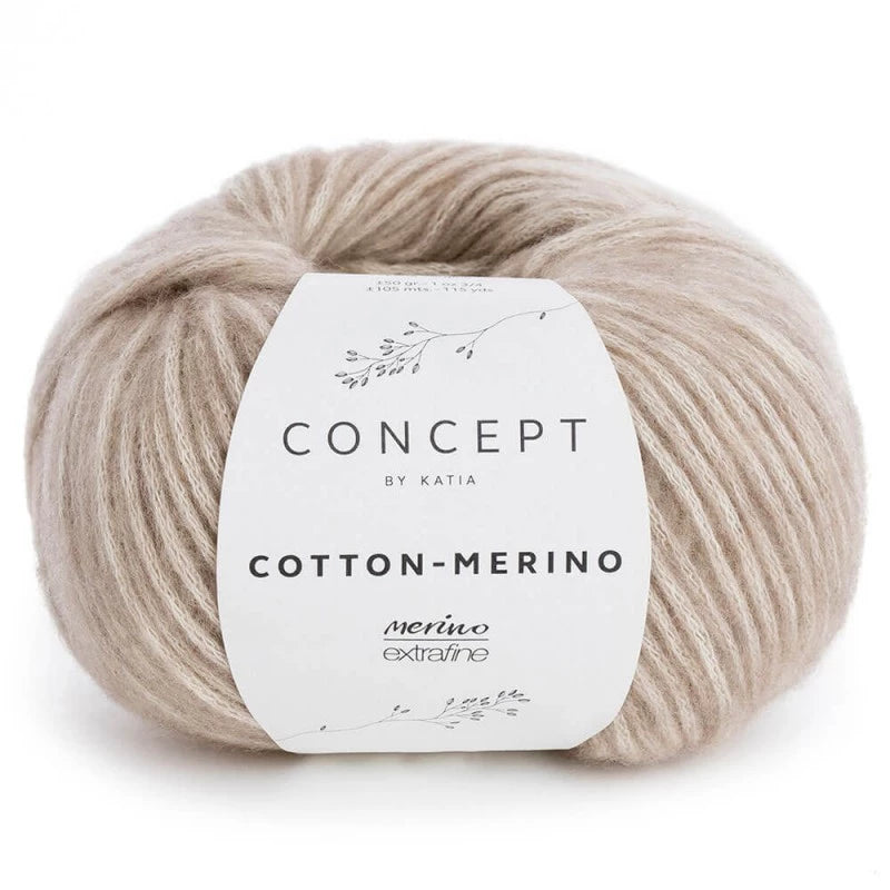 Cotton merino - Katia - 70% cotone 30% merino extrafine - 50g x 105m