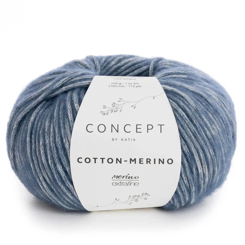 Cotton merino - Katia - 70% cotone 30% merino extrafine - 50g x 105m