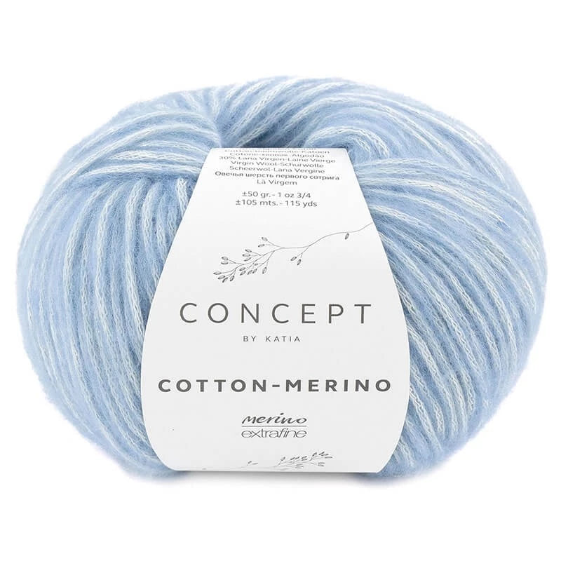 Cotton merino - Katia - 70% cotone 30% merino extrafine - 50g x 105m