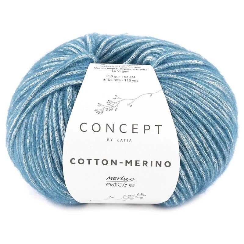 Cotton merino - Katia - 70% cotone 30% merino extrafine - 50g x 105m