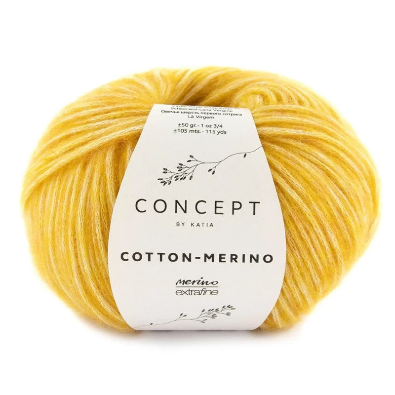 Cotton merino - Katia - 70% cotone 30% merino extrafine - 50g x 105m