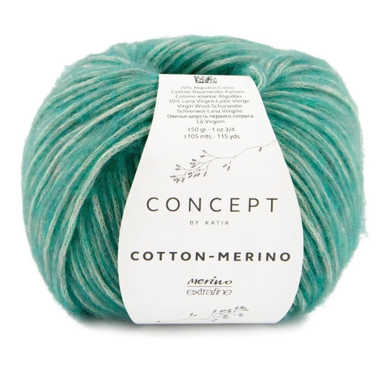 Cotton merino - Katia - 70% cotone 30% merino extrafine - 50g x 105m
