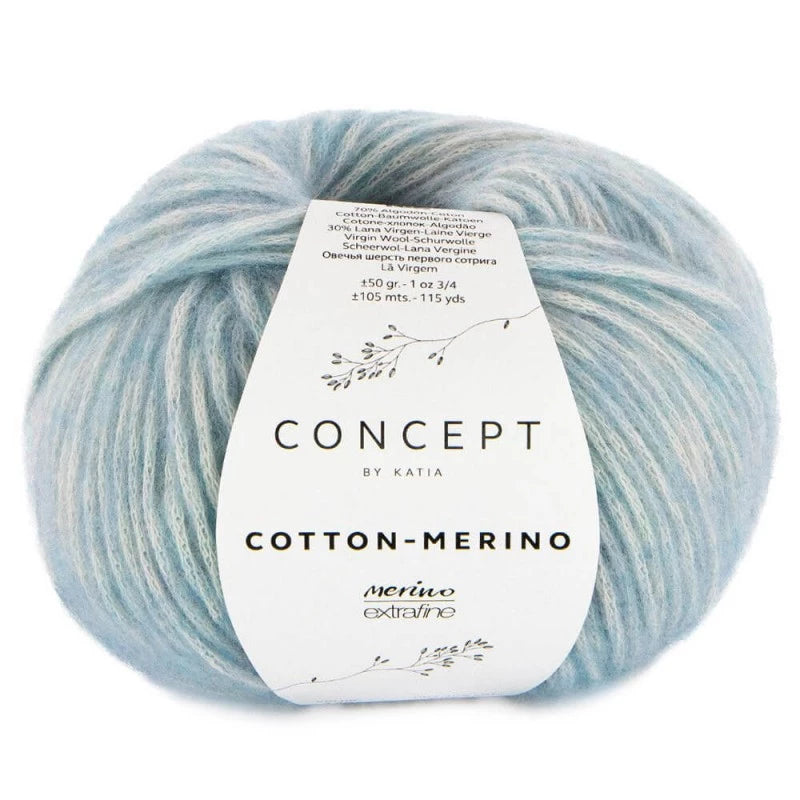 Cotton merino - Katia - 70% cotone 30% merino extrafine - 50g x 105m