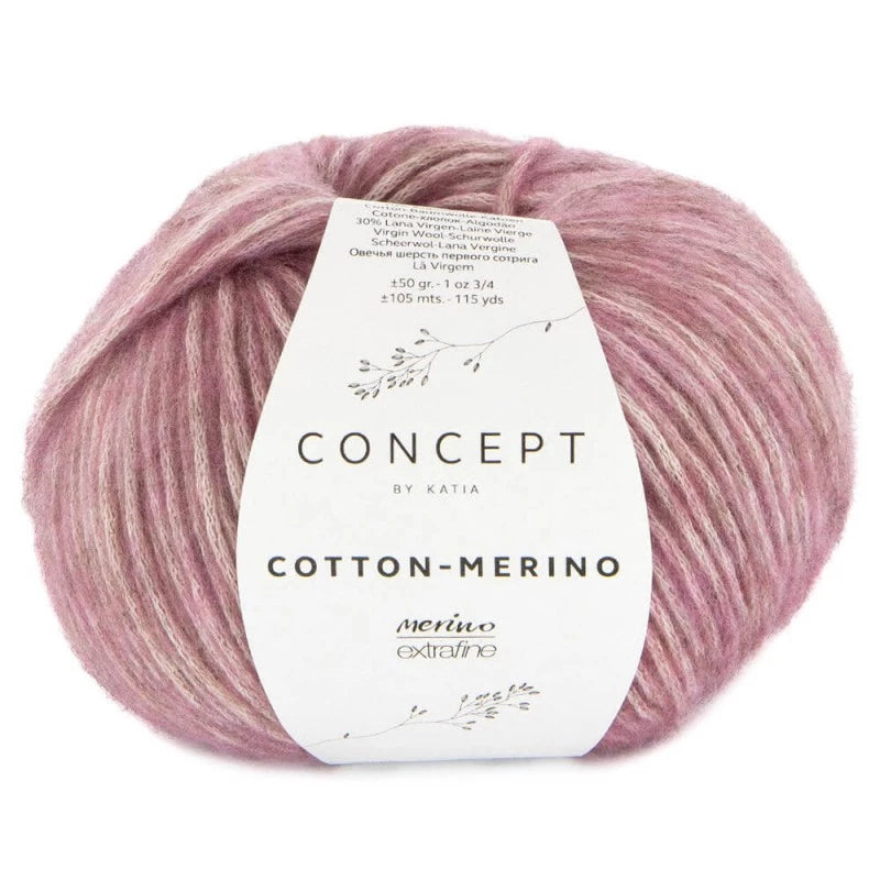 Cotton merino - Katia - 70% cotone 30% merino extrafine - 50g x 105m
