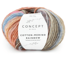 Cotton merino Rainbow - Katia - 70% cotone 30% merino extrafine - 50g x 105m