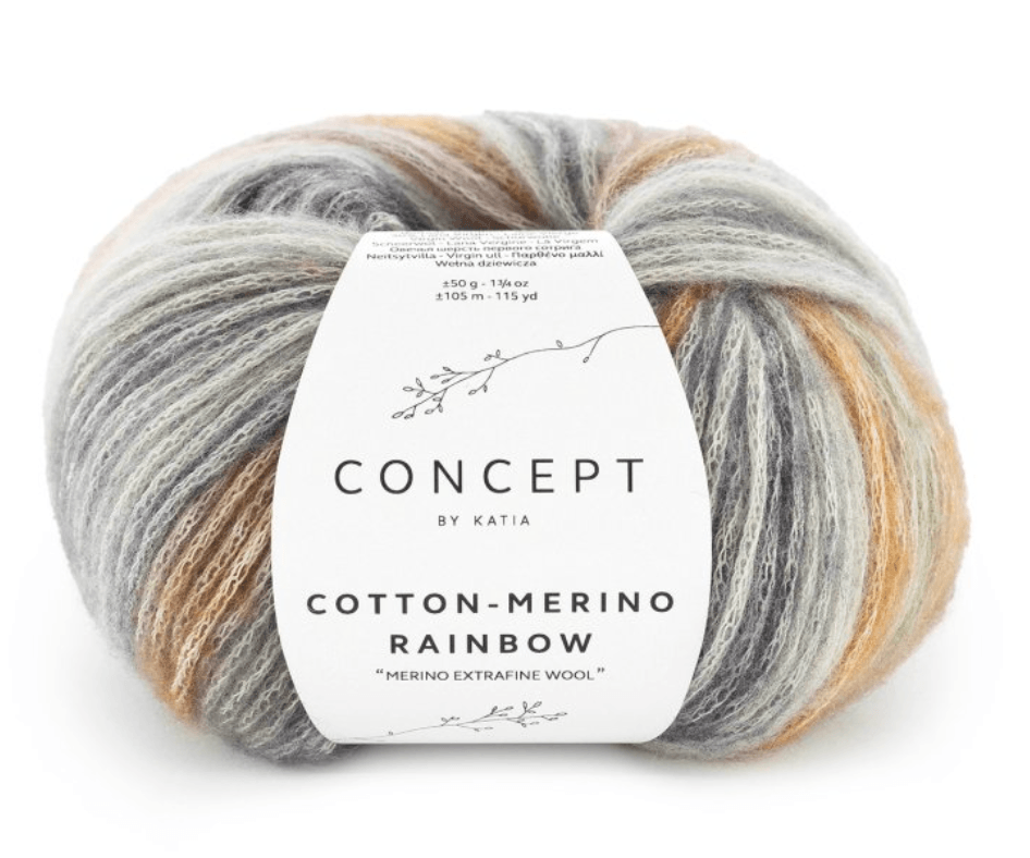 Cotton merino Rainbow - Katia - 70% cotone 30% merino extrafine - 50g x 105m