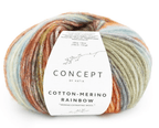 Cotton merino Rainbow - Katia - 70% cotone 30% merino extrafine - 50g x 105m