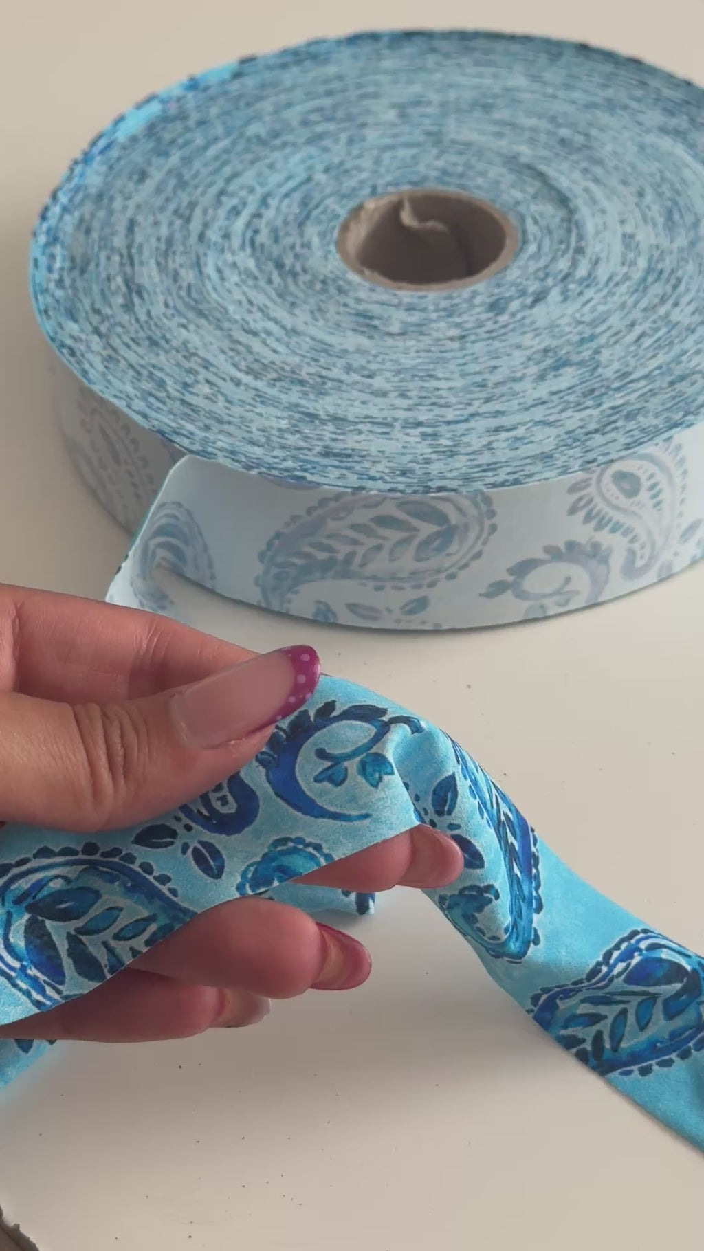 Pizza in Lycra | Fettucce Fantasia | Fantasia Bandana blu e azzurro 360g